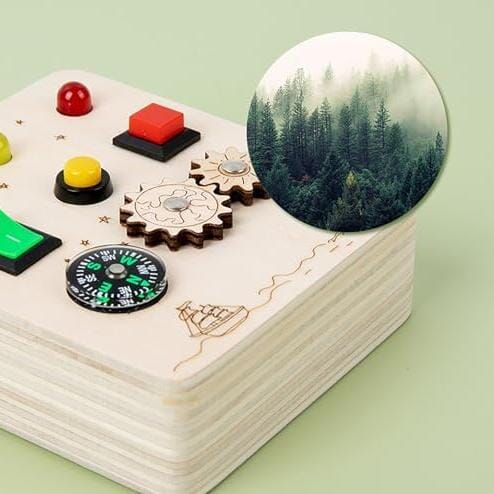 Tableau Montessori - BusyBoardCircuit™ - Boussole - Jouet pour Enfant
