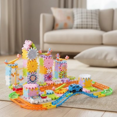 jeux de construction avec multicouleur vif