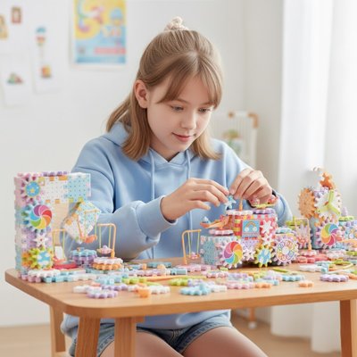 Jeux de construction fille concnter a jouer 