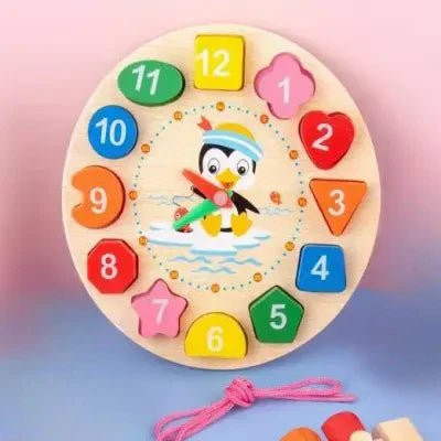 Jouet en Bois - WoodenToys™ - Horloge - Jouet pour Enfant