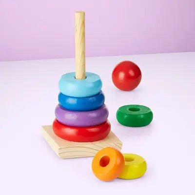 Jouet en Bois - WoodenToys™ - Tour arc - en - ciel - Jouet pour Enfant