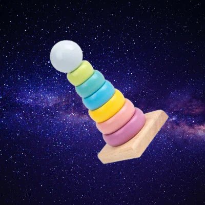 Jouet en Bois - WoodenToys™ - Tour Macaron - Jouet pour Enfant