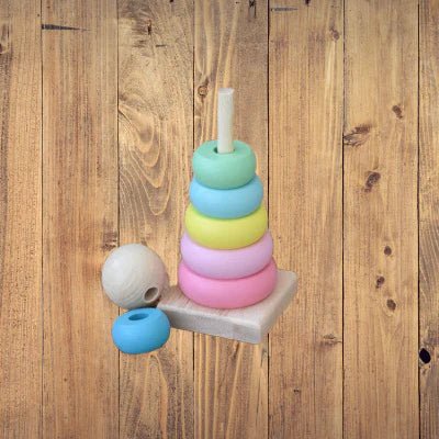 Jouet en Bois - WoodenToys™ - Tour Macaron - Jouet pour Enfant