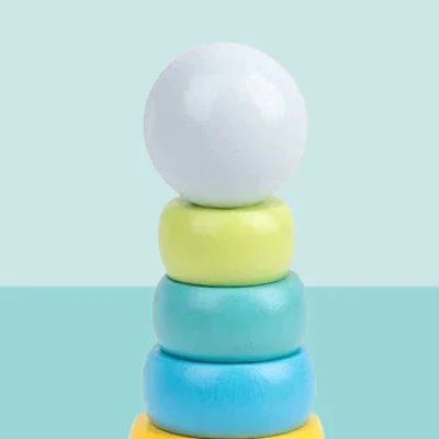 Jouet en Bois - WoodenToys™ - Tour Macaron - Jouet pour Enfant