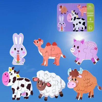 Puzzle Montessori - BabyPuzzle™ - Bétail - Jouet pour Enfant