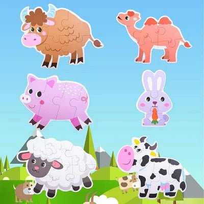 Puzzle Montessori - BabyPuzzle™ - Bétail - Jouet pour Enfant