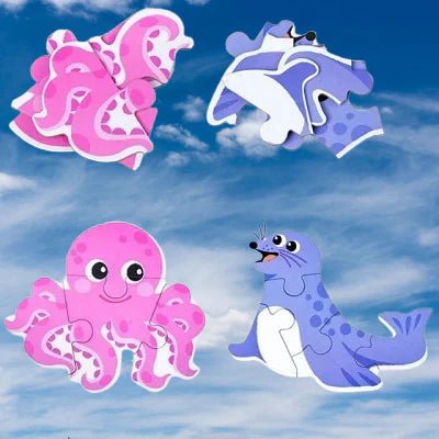 Puzzle Montessori - BabyPuzzle™ - Océan - Jouet pour Enfant