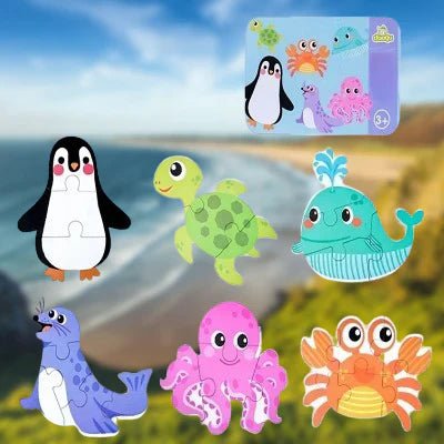Puzzle Montessori - BabyPuzzle™ - Océan - Jouet pour Enfant