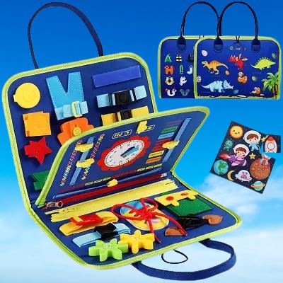 Tableau d'Activité Montessori - MontessoriBoard™ - Dinosaure - Jouet pour Enfant