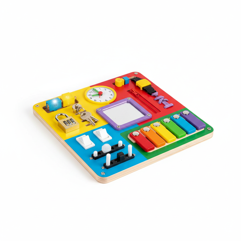 Tableau Montessori Busyboard avec piano