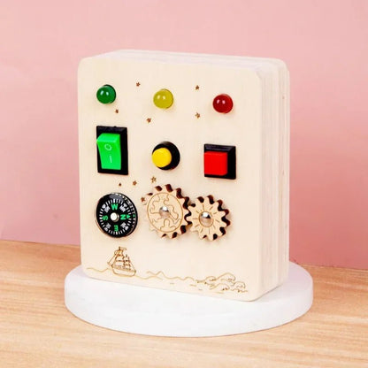 Tableau Montessori - BusyBoardCircuit™ - Boussole - Jouet pour Enfant