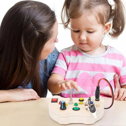Tableau Montessori - BusyBoardCircuit™ - Manette - Jouet pour Enfant
