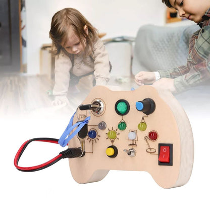 Tableau Montessori - BusyBoardCircuit™ - Manette - Jouet pour Enfant