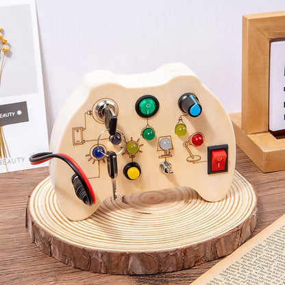 Tableau Montessori - BusyBoardCircuit™ - Manette - Jouet pour Enfant