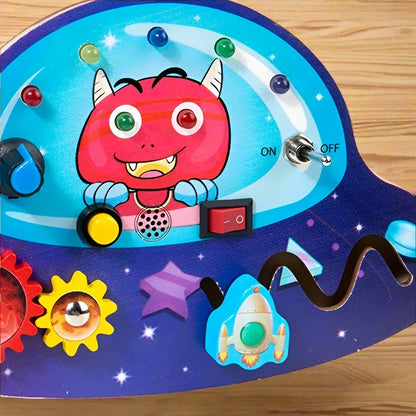 Tableau Montessori - BusyBoardCircuit™ - OVNI - Jouet pour Enfant
