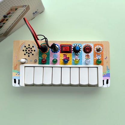 Tableau Montessori - BusyBoardCircuit™ - Piano - Jouet pour Enfant